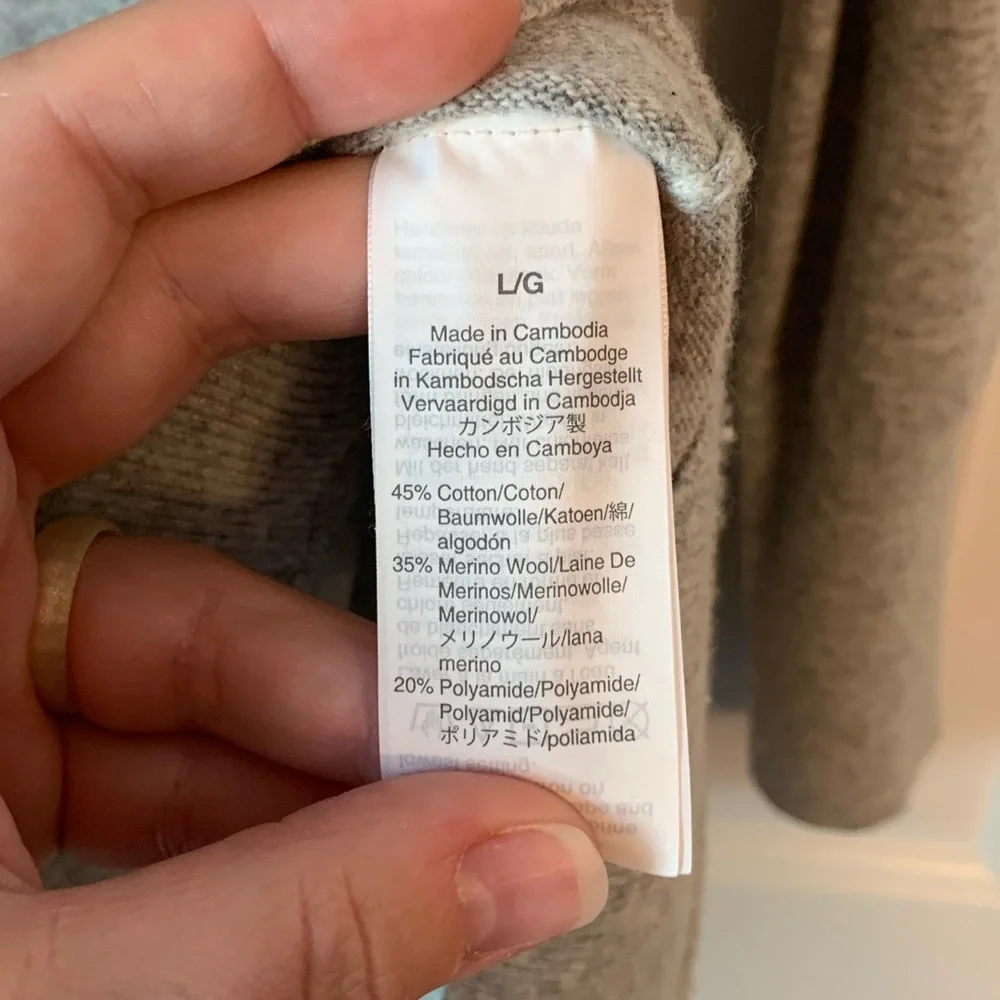 J. Crew Factory Wool-Blend Tunic Sweater in Heather Dove - Picture 12 of 14